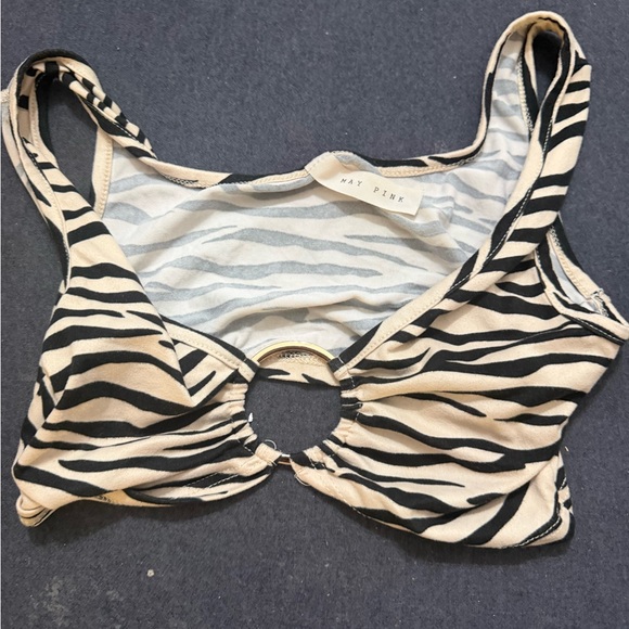 Zebra Pattern Bra - Picture 1 of 3